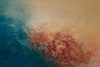 Obra contemporánea nombrada « Fuego & agua », Hecho por ROCíO ROMERAL