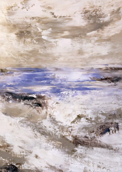 Obra contemporánea nombrada « La mer, l’hiver », Hecho por JOELLE GERARDY