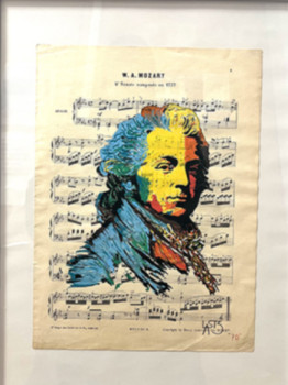 Obra contemporánea nombrada « Mozart », Hecho por LAST3