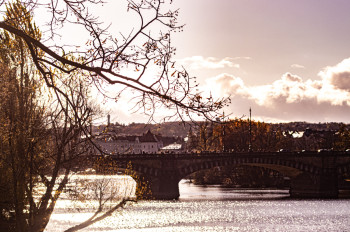 Obra contemporánea nombrada « Vue de Prague III », Hecho por MARION BORELLE