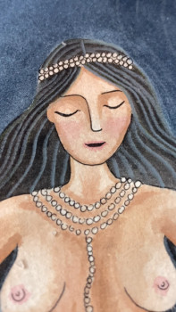 Obra contemporánea nombrada « Yemaya », Hecho por YOSOYDANIELAROCHE
