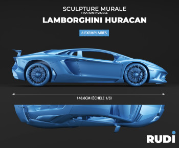 Obra contemporánea nombrada « Huracan on Wall », Hecho por RUDI