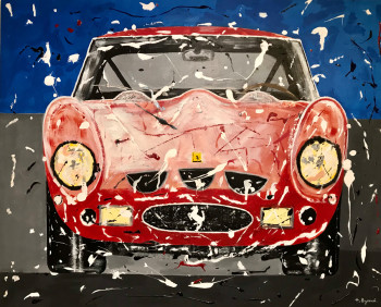 Obra contemporánea nombrada « Ferrari 250 GTO », Hecho por ALAIN EYNAUD