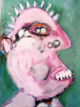 Obra contemporánea nombrada « l'homme crêpe », Hecho por BOURNE