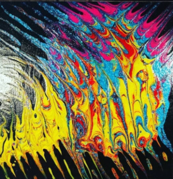 Obra contemporánea nombrada « Préhistoire », Hecho por KRIS ABSTRACT PAINT