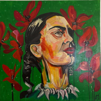 Obra contemporánea nombrada « Woman free », Hecho por SUZON INK