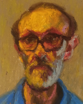 Obra contemporánea nombrada « Selfportrait », Hecho por JUAN DOMíNGUEZ