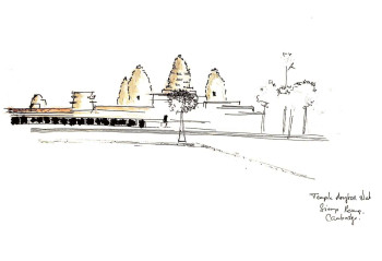 Obra contemporánea nombrada « Cambodge - Temple », Hecho por ALICE