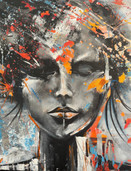 Obra contemporánea nombrada « Elle », Hecho por AUMANN