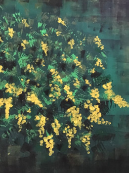 Obra contemporánea nombrada « Mimosa », Hecho por PACOTILLE