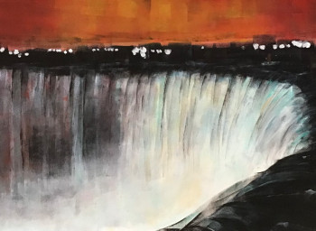 Obra contemporánea nombrada « Niagara », Hecho por PACOTILLE