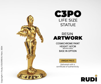 Obra contemporánea nombrada « C3PO », Hecho por RUDI