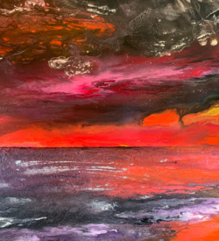 Obra contemporánea nombrada « NOCTURNO MARINO », Hecho por MAITE CIURANA