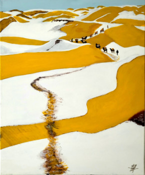 Desert under snow En el sitio ARTactif