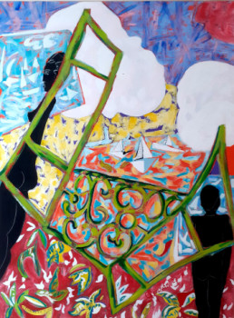 Obra contemporánea nombrada « Les visiteurs de St Quay Portrieux, format portrait », Hecho por ERIK CHARRIER