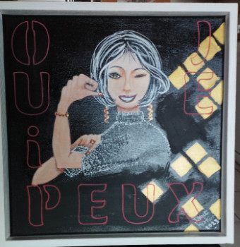 Obra contemporánea nombrada « Oui Je Peux », Hecho por JANET KERKOR