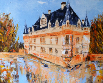 Obra contemporánea nombrada « Château Azay le Rideau », Hecho por JEAN PIERRE SALLE