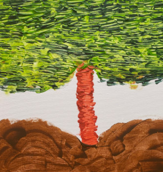Obra contemporánea nombrada « Arbre au printemps », Hecho por MTA