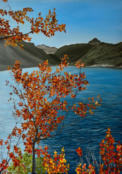 Obra contemporánea nombrada « L’automne à Tignes », Hecho por RITA