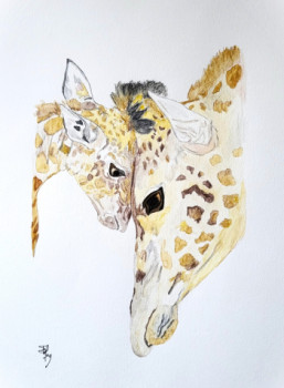 Girafe et girafon En el sitio ARTactif