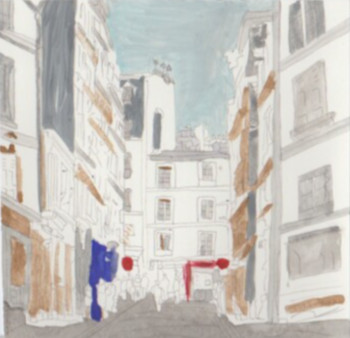 Obra contemporánea nombrada « Rues de Paris », Hecho por GALIA LETTRY