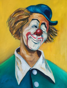 Obra contemporánea nombrada « "Le premier Clown" », Hecho por MARC DANCRE