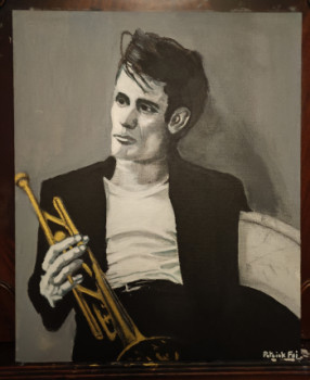 Obra contemporánea nombrada « Chet Baker et sa trompette », Hecho por PATRICK FOI