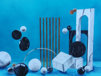 Obra contemporánea nombrada « GEOMETRIE à retrouver sur www.artfacol.art », Hecho por COLETTE FABRE
