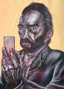 Obra contemporánea nombrada « Van Gogh Selfie », Hecho por ERIC ERIC