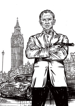 Obra contemporánea nombrada « James Bond », Hecho por ERIC ERIC