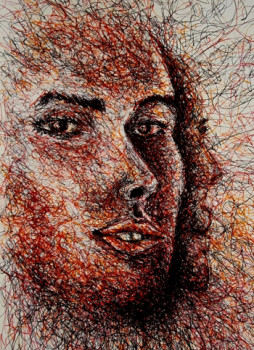 Obra contemporánea nombrada « Emotional face », Hecho por DIAFREL