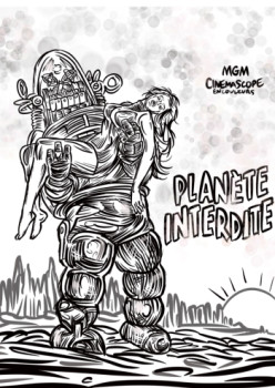 Obra contemporánea nombrada « Planète interdite Forbiden planet », Hecho por ERIC ERIC