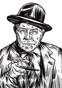 Obra contemporánea nombrada « Jean Gabin », Hecho por ERIC ERIC