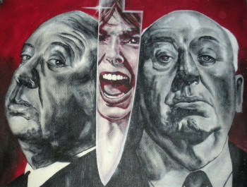 Obra contemporánea nombrada « Alfred Hitchcock Psychose », Hecho por ERIC ERIC