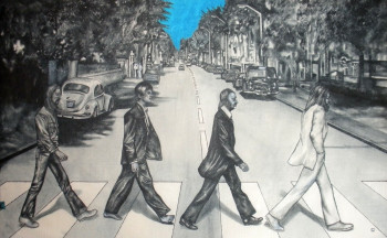 Obra contemporánea nombrada « The Beatles Abbey Road », Hecho por ERIC ERIC