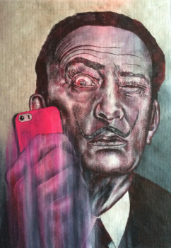 Obra contemporánea nombrada « Salvador Dali Selfie », Hecho por ERIC ERIC