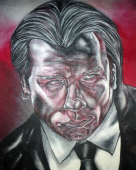 Obra contemporánea nombrada « John Travolta », Hecho por ERIC ERIC