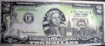 Obra contemporánea nombrada « Two Dollars Commemorative New York », Hecho por ERIC ERIC