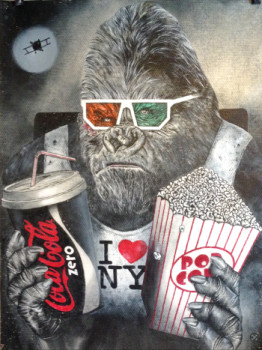 Obra contemporánea nombrada « King Kong in Cinema 3D », Hecho por ERIC ERIC