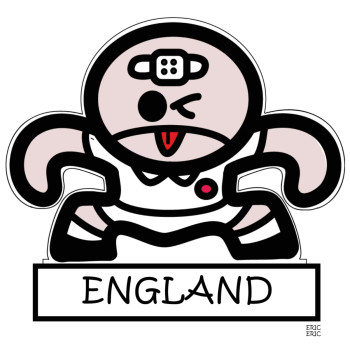 Obra contemporánea nombrada « Les Bab’s Akatittude Rugby England », Hecho por ERIC ERIC