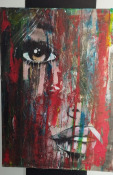 Obra contemporánea nombrada « Tristesse », Hecho por LAULIE