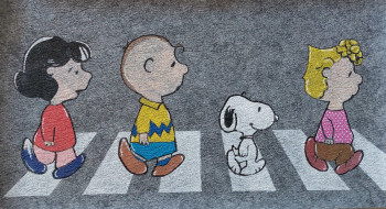 Obra contemporánea nombrada « Peanuts version Beatles (pop art) », Hecho por PEGGYC_ART