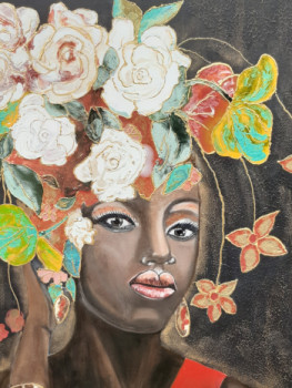 Obra contemporánea nombrada « Vanille Chocolat », Hecho por BRIGITTE BODO