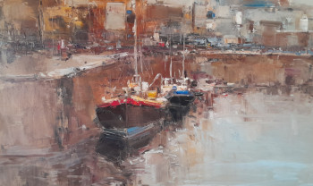 Obra contemporánea nombrada « LA PARTIDA », Hecho por HUGO