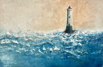 Obra contemporánea nombrada « Lighthouse », Hecho por ISABELL DELTELL