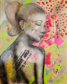 Obra contemporánea nombrada « Graffiti Area », Hecho por CELIA MESUREUR