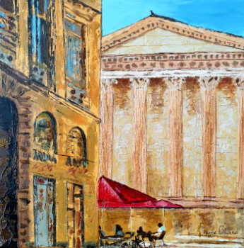 Obra contemporánea nombrada « La Maison Carrée, Nîmes », Hecho por FRANCE FRANCE PELLICANO