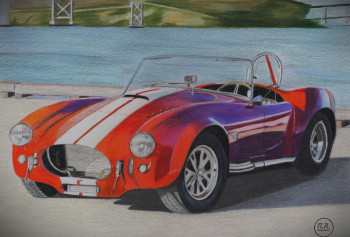 Obra contemporánea nombrada « Schelby Cobra (427) », Hecho por PIRDESSINS