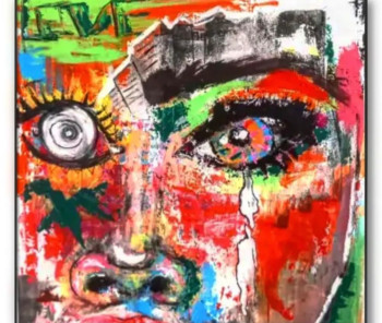 Obra contemporánea nombrada « Locura transitoria », Hecho por SANTAFAUSTA