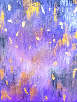 Obra contemporánea nombrada « Purple Love », Hecho por NATHALIE SABBAH